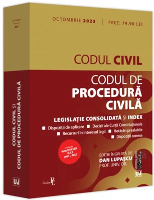 Codul civil și Codul de procedură civilă (octombrie 2023)