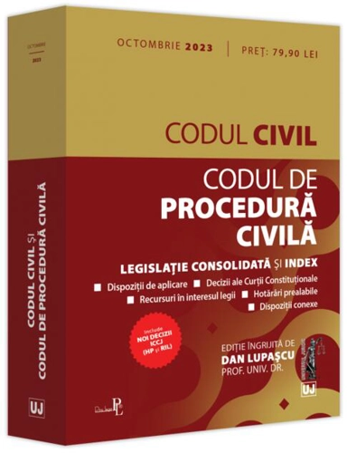 Codul civil și Codul de procedură civilă (octombrie 2023)