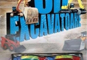 3D - Excavatoare. Carte cu teste și abțibilduri