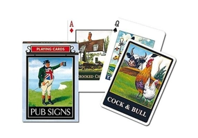 Cărți de joc Piatnik de colecție cu tema „Pub Signs”