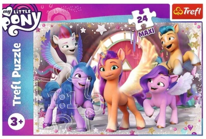 Puzzle 24 piese Maxi „My Little Pony - Bucuria poneilor”