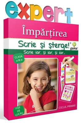 Împărţirea. Scrie și șterge! Expert (8-10 ani)