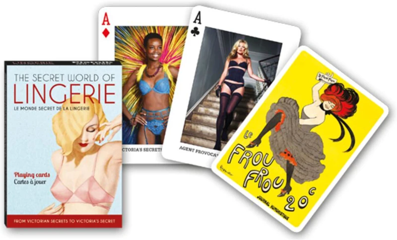 Cărți de joc Piatnik de colecție cu tema „ The Secret World of Lingerie”
