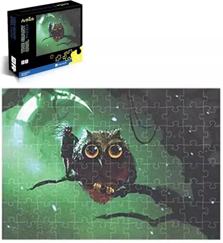 Puzzle Fosforescent Arthink Bufnița uriașă, 96 Piese
