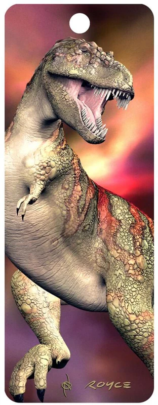 Semn de carte 3D - T-Rex