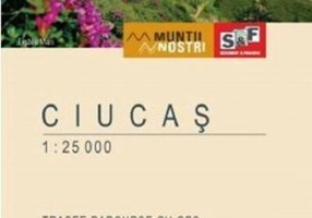 Munții Ciucaș. Hartă de drumeție