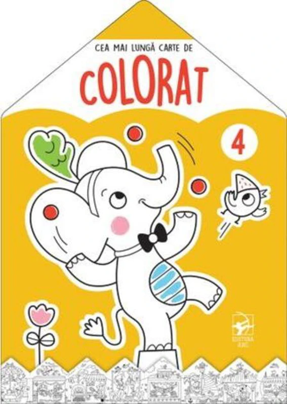 Elefantul. Cea mai lungă carte de colorat