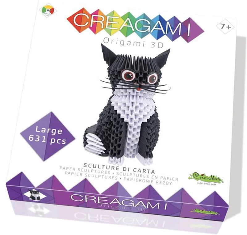 Origami 3D Creagami, Pisică (631 piese)
