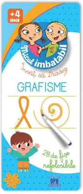 Micul imbatabil. Învăț să trasez grafisme (28 de fișe refolosibile + pix)