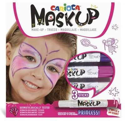 Culori pentru piele CARIOCA Mask Up Princess, 3 culori/set