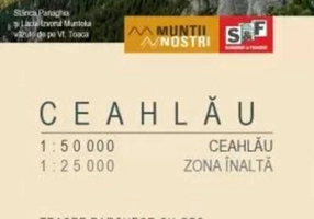 Masivului Ceahlău - Hartă de drumeție