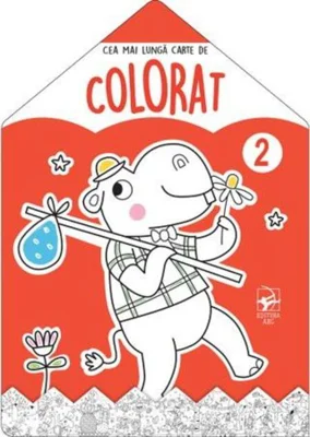 Hipopotamul. Cea mai lungă carte de colorat