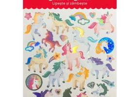 Abțibild DACO Lipește și zâmbește, unicorni - AB059