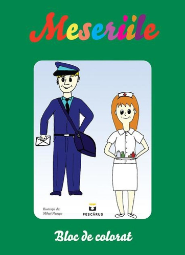 Meseriile. Bloc de colorat