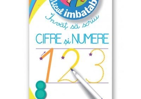 Micul imbatabil. Scrie și șterge. Învăț să scriu cifre și numere (28 de fișe refolosibile + pix)