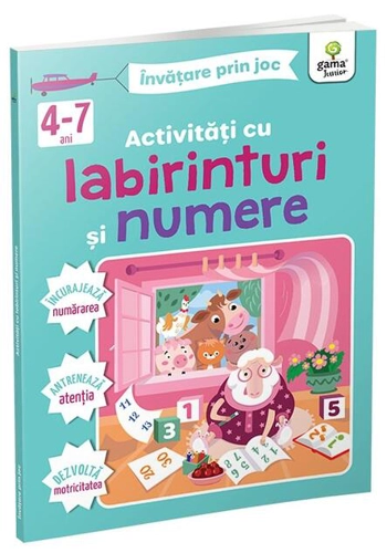Activități cu labirinturi și numere 4-7 ani