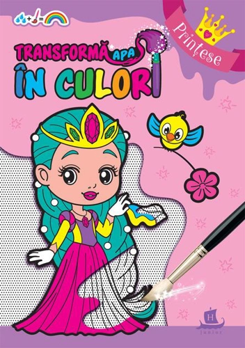Transformă apa în culori. Prințese