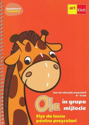 OLA în grupa mijlocie. Fișe de lucru pentru preșcolari (4-5 ani). Semestrul 2. Vol. 4