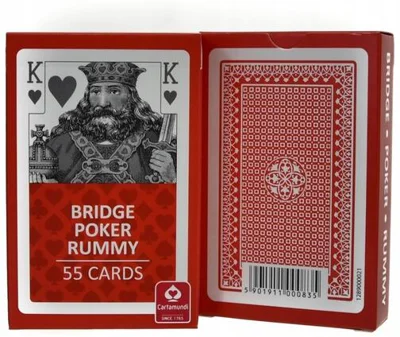 Cărți de joc Cartamundi Dondorf Bridge-Poker-Rummy, Roșu