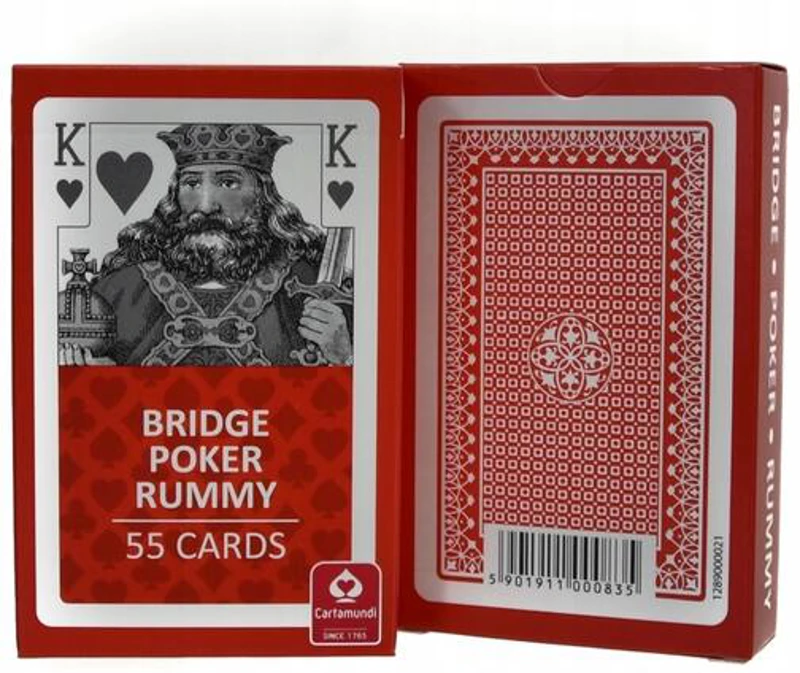 Cărți de joc Cartamundi Dondorf Bridge-Poker-Rummy, Roșu