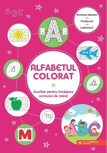 Alfabetul colorat. Auxiliar pentru învățarea scrisului de mână