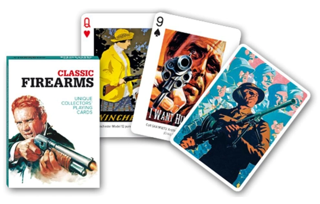 Cărți de joc Piatnik de colecție cu tema „Classic Firearms”