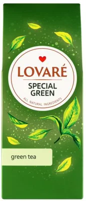 Cutie ceai cu frunze întregi Lovaré - Special Green: ceai verde premium 80 g