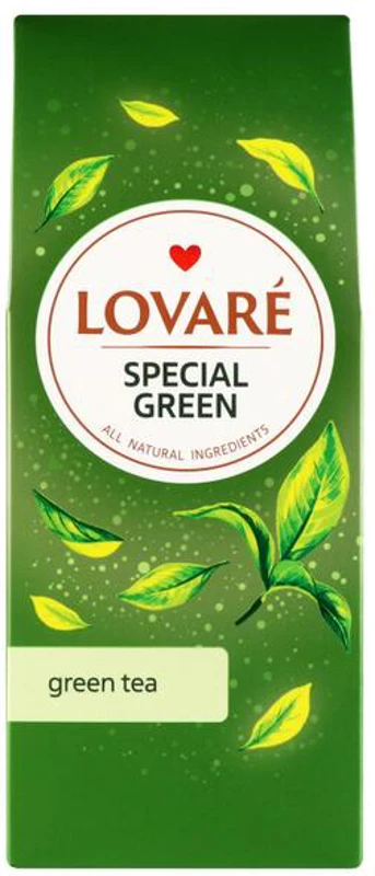 Cutie ceai cu frunze întregi Lovaré - Special Green: ceai verde premium 80 g