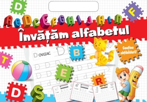 Bloc cu abțibilduri - Învățăm alfabetul