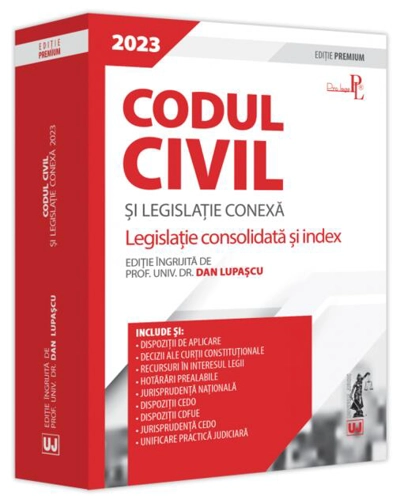 Codul civil și legislație conexă 2023. Ediție PREMIUM