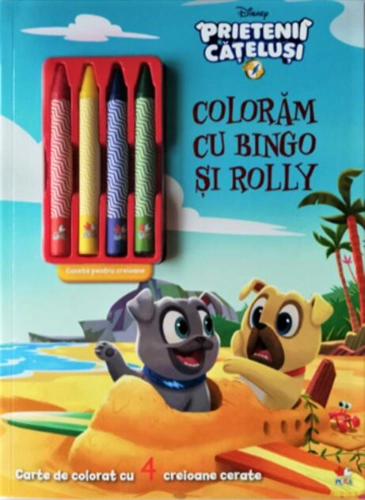 Disney. Prietenii Cățeluși. Colorăm cu Bingo și Rolly
