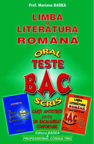 Teste BAC. Limba și literatura română