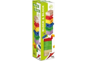 Turn de lemn colorat Block & Block Cayro