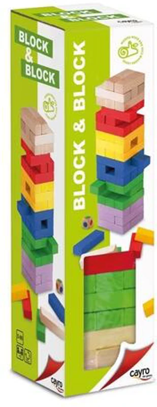 Turn de lemn colorat Block & Block Cayro