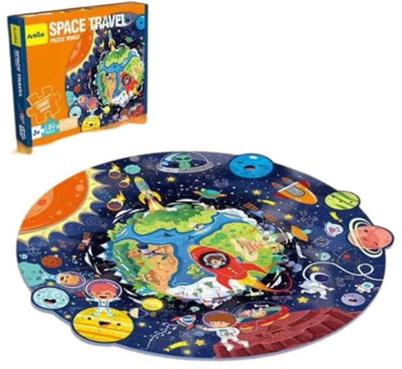 Puzzle rotund Arthink Călătorie în spațiu, 180 Piese