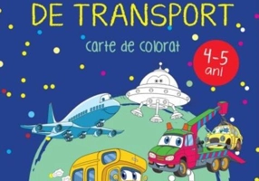 Mijloace de transport. Carte de colorat. 4-5 ani