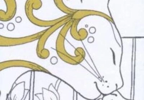 Semne de carte de colorat. Pisici