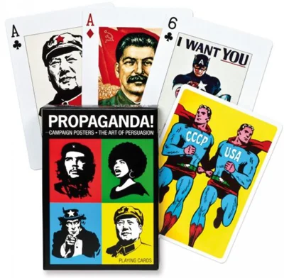 Cărți de joc Piatnik de colecție cu tema „Propaganda. The Art of Persuasion”