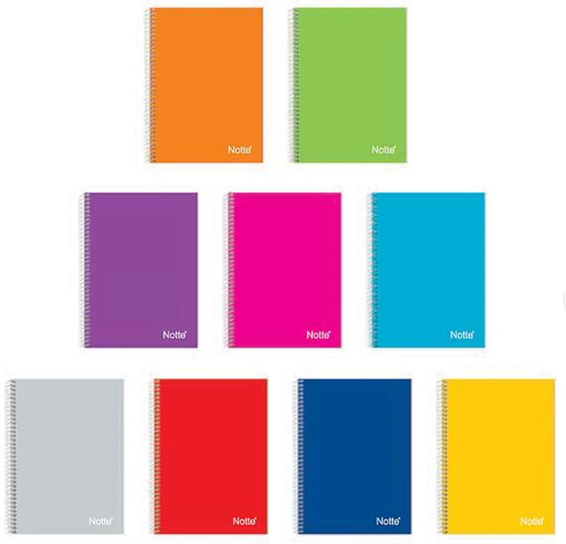 Caiet dictando Notte School, A4, cu spiră, 60 file, carton laminat -  ASD40106