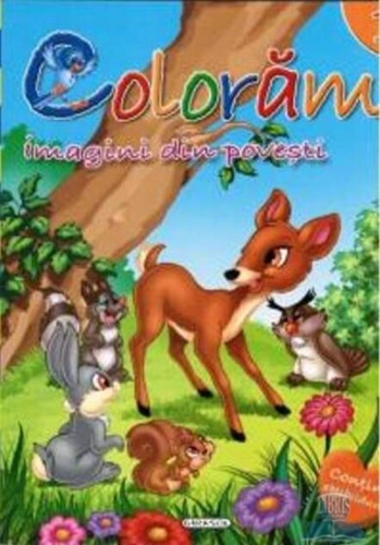 Colorăm 1: Imagini din povești (Conține abțibilduri)