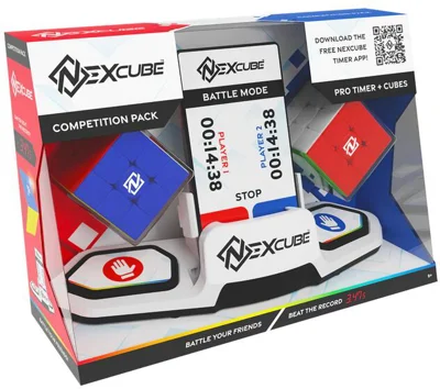 Set competițional Moyu - Nexcube, 2 cuburi 3x3 + timer speedcubing