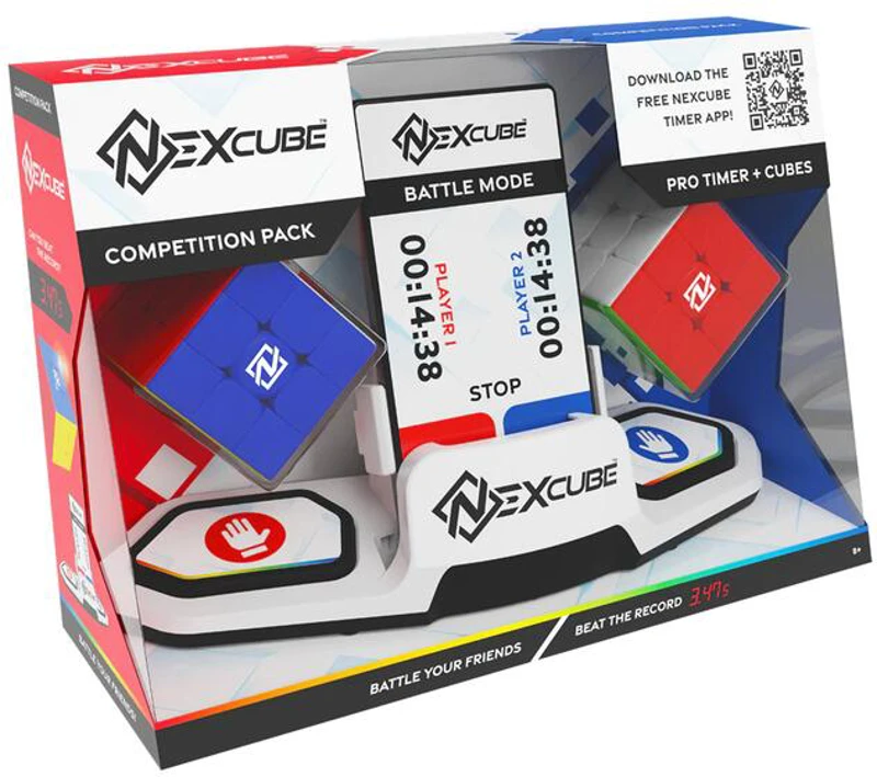Set competițional Moyu - Nexcube, 2 cuburi 3x3 + timer speedcubing