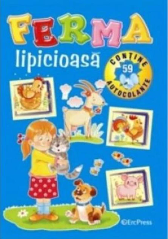 Ferma lipicioasă. Conține 59 de autocolante