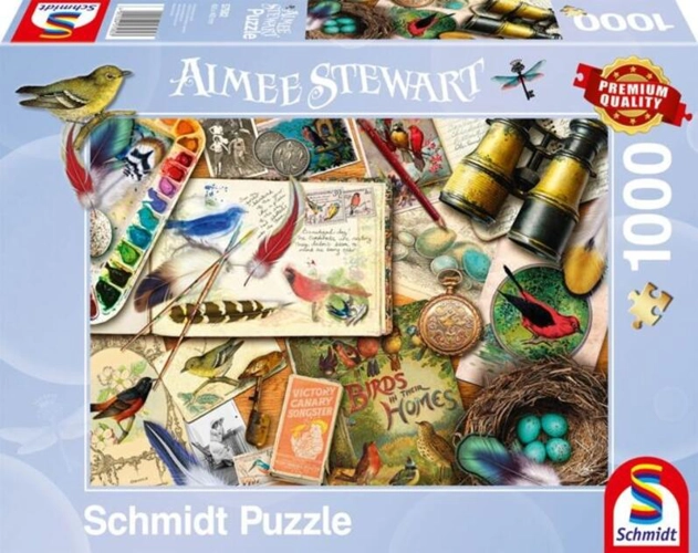 Puzzle 1000 piese Schmidt: Aimee Stewart - Observarea păsărilor