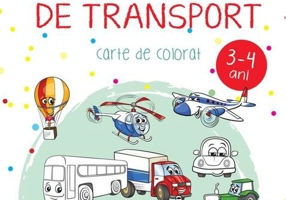 Mijloace de transport. Carte de colorat. 3-4 ani