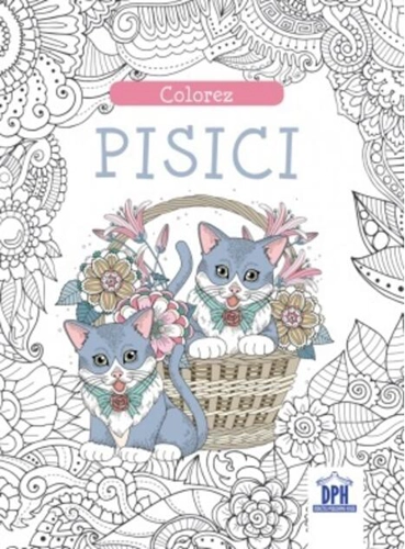 Colorez pisici. Carte de colorat