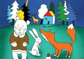 În pădure. Carte de colorat