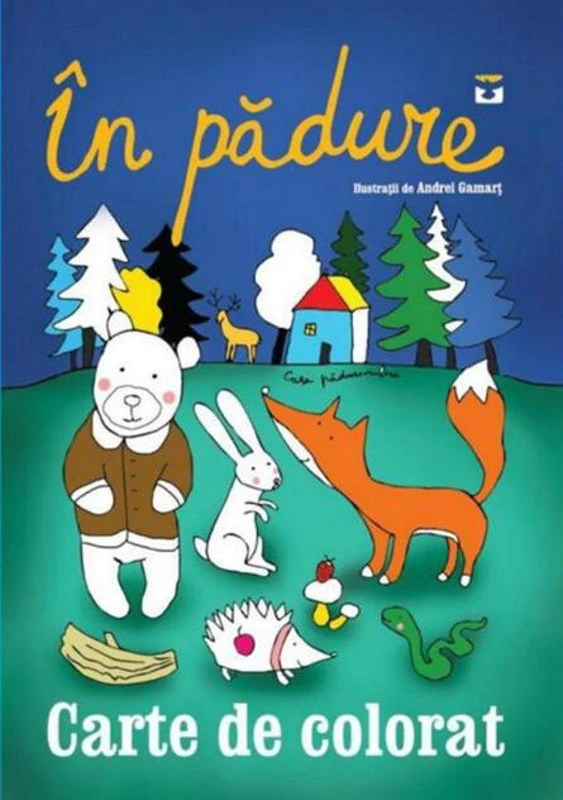 În pădure. Carte de colorat