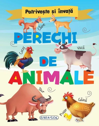 Potrivește și învață - Perechi de animale