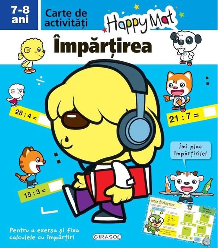 Happy Mat. Împărțirea 7-8 ani